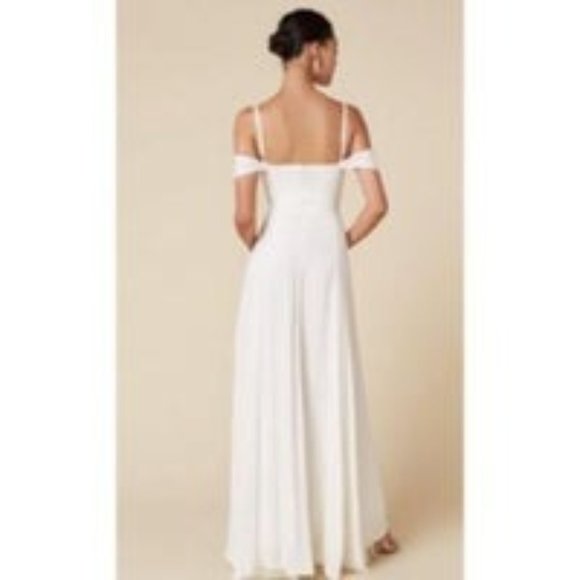 Reformation Poppy Dress in Ivory Wedding Gown - Picture 4 of 12